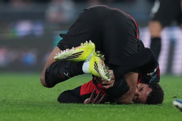 AC Milan s Zachary Athekame during the Serie A EniLive soccer match between Lazio and Milan at the Rome s Olympic stadium, Italy - Sunday March 15, 2026 - Soccer ( Photo by Alfredo Falcone LaPresse )  Copyright: xAlfredoxFalcone LaPressex