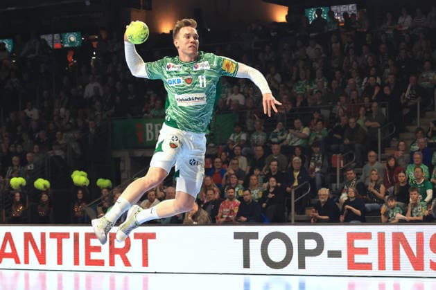 DEU, DHB, 1 HBL, Fuechse Berlin vs Erlangen, 15 03 2026, Max Schmeling Halle, Berlin, DEU, DHB, 1 HBL, Fuechse Berlin vs Erlangen, in the picture Lasse Andersson Fuechse Berlin 11 nordphotoxGmbHx xEngler nph00076