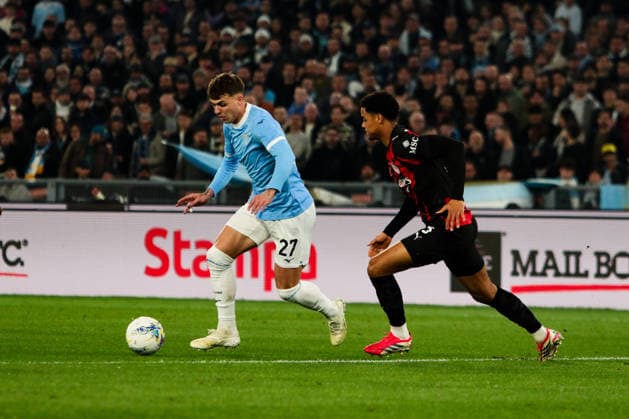 Daniel Maldini of SS Lazio during SS Lazio vs AC Milan, Italian soccer Serie A match in Rome, Italy, March 15 2026  Copyright: xRaffaelexConti IPAxSportx xipa-agency.netx xx IPA_72943136 IPA_Agency_IPA72943136