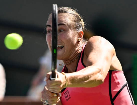 Tennis 2026: BNP Paribas Open MAR 15 March 15, 2026 Aryna Sabalenka returns a shot against Elena Rybakina of Kazakhstan during their Women s Singles Finals match at the BNP Paribas Open held at the Indian Wells Tennis Garden in Indian Wells, California. Mandatory Photo Credit : Charles Baus CSM (Credit Image: Charles Baus Cal Media) Indian Wells Ca United States of America EDITORIAL USE ONLY Copyright: xx ZUMA-20260315_zma_c04_001.jpg CharlesxBausx csmphotothree481125