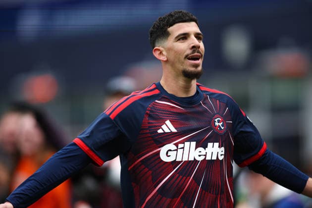 March 15, 2026; Foxborough, Massachusetts, USA; New England Revolution forward Dor Turgeman (11) celebrates after scoring a goal in a Major League Soccer game between the New England Revolution and FC Cincinnati at Gillette Stadium. (c) CSM MLS, Fussball Herren, USA 2026: FC Cincinnati Vs Revolution MAR 15  - ZUMAc04_ 20260315_zma_c04_029 Copyright: xBurtxGranofskyx