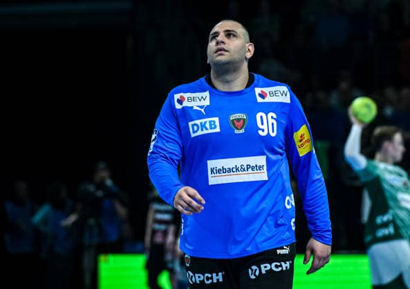15 03 2026, xlakx, Handball Daikin HBL, Fuechse Berlin HC Erlangen v l Dejan Milosavljev Fuechse Berlin Berlin Daniel Lakomski