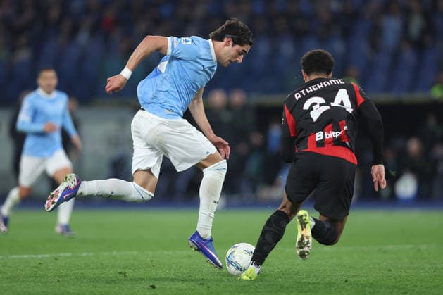 CALCIO - Serie A - SS Lazio vs AC Milan Rome, Italy - March 15, 2026: Matteo Cancellieri (winger) of SS Lazio seen in action during the Serie A Enilive 2025-2026 football match between S.S. Lazio vs A.C. Milan at Olympic Stadium. Rome Italy  Copyright: xIPAxSport ABACAx