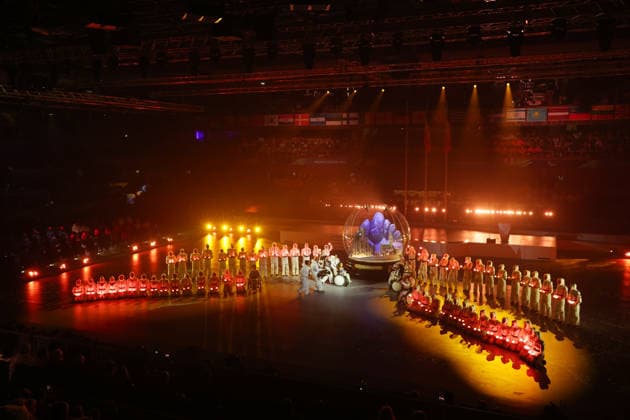 General view, MARCH 15, 2026 : Milano Cortina 2026 Paralympic Winter games, Winterspiele,Spiele, Summer games Closing Ceremony at Cortina Curling Olympic Stadium in Cortina d Ampezzo, Italy. Noxthirdxpartyxsales  aflo_323661493