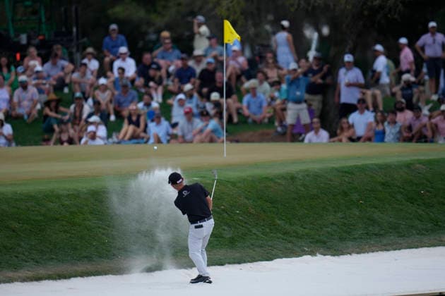 March 15, 2026, Ponte Vedra, Florida, USA: March 15, 2026, Ponte Vedra, Florida.Brian Harmon (USA) hits a bunker shot on the 12th hole during the fourth round of The PLAYERS Championship at TPC Sawgrass. Ponte Vedra USA - ZUMAd212 20260315_zsp_d212_091 Copyright: xRichardxDolex