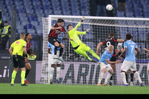 CALCIO - Serie A - SS Lazio vs AC Milan Rome, Italy - March 15, 2026: Edoardo Motta (goalkeeper) of SS Lazio seen in action during the Serie A Enilive 2025-2026 football match between S.S. Lazio vs A.C. Milan at Olympic Stadium. Rome Italy  Copyright: xIPAxSport ABACAx