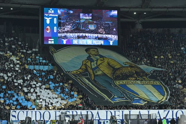 CALCIO - Serie A - SS Lazio vs AC Milan Lazio fans during the serie A Enilive match between SS Lazio v AC Milan at olimpico stadium in Rome, March 14th, 2026 Mattia Vian Rome Italy  Copyright: xIPAxSport ABACAx