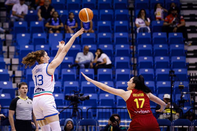 2026 World Cup Qualifying Tournament - Italy V Spain Lorela Cubaj 13 of Italy plays in the 2026 FIBA World Cup Qualifying Tournament game between Italy and Spain at Coliseo Jose Miguel Agrelot in San Juan, Puerto Rico, on March 15, 2026. San Juan Puerto Rico  Copyright: xEdgardoxMedinax originalFilename:medinamillan-notitle260315_npK7j.jpg