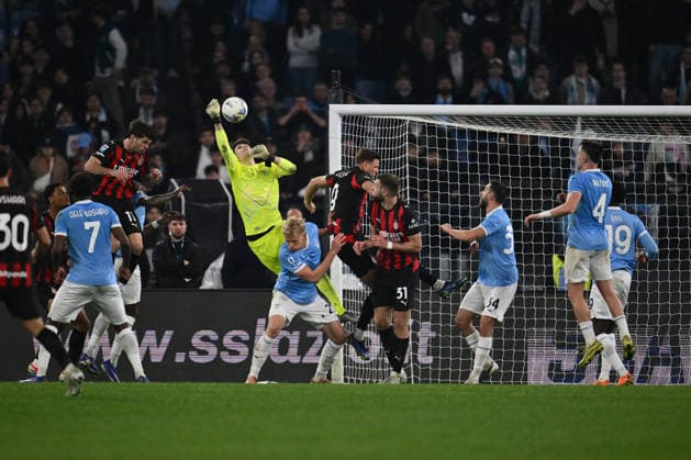 SS Lazio v AC Milan - Serie A Edoardo Motta of S.S. Lazio is in action during the 29th matchday of the Serie A championship between S.S. Lazio and A.C. Milan at the Olympic Stadium in Rome, Italy, on March 15, 2026. Rome Italy Italy  Copyright: xDomenicoxCippitellix originalFilename:cippitelli-sslaziov260315_np9s4.jpg