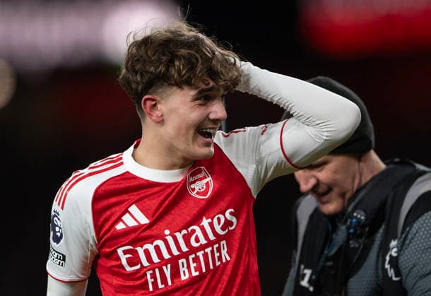 Arsenal v Everton - Premier League LONDON, ENGLAND - MARCH 14: Max Dowman celebrates scoring Arsenal s second goal during the Premier League match between Arsenal and Everton at Emirates Stadium on March 14, 2026 in London, United Kingdom. London Emirates Stadium England United Kingdom Copyright: xVisionhausx 776340647
