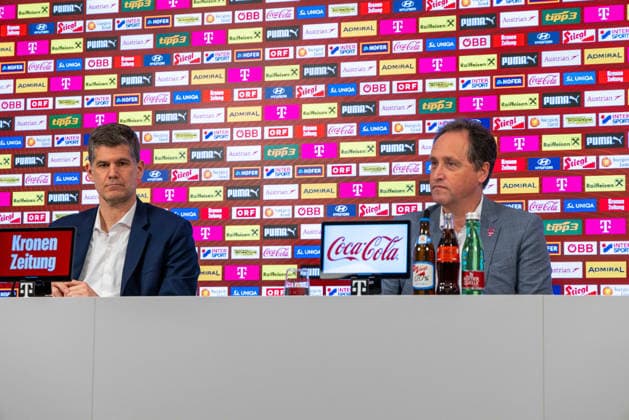 SOCCER - OEFB, PK, squad nomination VIENNA,AUSTRIA,16.MAR.26 - SOCCER - OEFB, Oesterreichischer Fussball-Bund, preview, press conference, PK, Pressekonferenz squad nomination. Image shows .  GEPAxpictures xPhilippxBrem