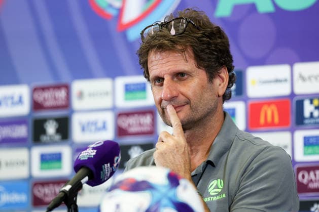 PERTH, AUSTRALIA - MARCH 16: Joseph Montemurro, head coach of Team Australia, attends a press conference, PK, Pressekonferenz before the AFC Women s Asian Cup Australia 2026 Semifinal game between China and Australia on March 16, 2026 in Perth, Australia.  Copyright: xWuxZhizhaox 111628558837