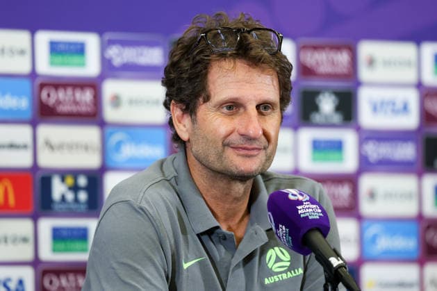 PERTH, AUSTRALIA - MARCH 16: Joseph Montemurro, head coach of Team Australia, attends a press conference, PK, Pressekonferenz before the AFC Women s Asian Cup Australia 2026 Semifinal game between China and Australia on March 16, 2026 in Perth, Australia.  Copyright: xWuxZhizhaox 111628558831