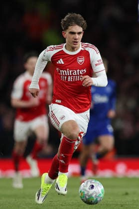 Arsenal v Everton, Premier League Arsenal forward Max Dowman runs with the ball during the Arsenal v Everton Premier League match at the Emirates Stadium, London, England on 14 March 2026 Credit: Sally Rawlins Every Second Media Editorial use only. All images are copyright Every Second Media Limited. No images may be reproduced without prior permission. All rights reserved. Premier League and Football League images are subject to licensing agreements with Football DataCo Limited. see https: www.football-dataco.com Copyright: xIMAGO EveryxSecondxMediax ESM-1857-0251 SallyxRawlinsx xEveryxSecondxMediax
