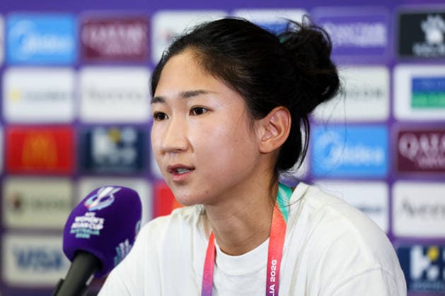 PERTH, AUSTRALIA - MARCH 16: Wang Yanwen, player of Team China, attends a press conference, PK, Pressekonferenz before the AFC Women s Asian Cup Australia 2026 Semifinal game between China and Australia on March 16, 2026 in Perth, Australia.  Copyright: xWuxZhizhaox 111628543667