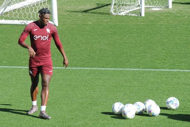Foto IPP Massimo Rana Torino 16-03-2026 Calcio Allenamento Torino con porte aperte per i tifosi nella foto duvan zapata Italy Photo Press - World Copyright italy ITALY  Copyright: xR4924_italyphotopressx