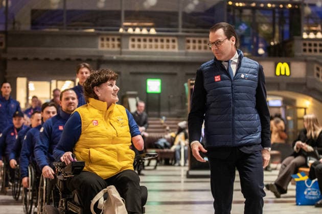 260316 Asa Llinares Norlin, President of Swedish Paralympic Committee and Prince Daniel of Sweden during a homecoming celebration event after returning home from the Milano Cortina 2026 Winter Paralympic Games on March 16, 2026 in Stockholm. Photo: Caisa Rasmussen BILDBYRAN COP 353 CR0036 paralympic games paralympics paralympiska spel paralympiske leker vinter-paralympics winter paralympics milano cortina 2026 milano cortina 2026 winter paralympic games parasport para sports bbeng hemkomst sweden sverige *** 260316 Asa Llinares Norlin, President of Swedish Paralympic Committee and Prince Daniel of Sweden during a homecoming celebration event after returning home from the Milano Cortina 2026 Winter Paralympic Games on March 16, 2026 in Stockholm Photo Caisa Rasmussen BILDBYRAN COP 353 CR0036 paralympic games paralympics paralympiska spel paralympiske leker vinter paralympics winter paralympics milano cortina 2026 milano cortina 2026 winter paralympic games parasport para sports bbeng hemkomst sweden sverige  Copyright: CAISAxRASMUSSEN BB260316BB586