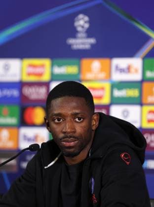 . - Paris Saint-Germain FC press conference, PK, Pressekonferenz and Training Session, MD-1, UEFA Champions League, Round Of 16, 2nd Leg, Chelsea FC v Paris Saint-Germain FC, Stamford Bridge Stadium, London, UK - 16th March 2026. Daniel Weir Crystal Pix Ousmane Dembele of Paris Saint-Germain speaking to the media during the press conference for Paris Saint-Germain FC on MD-1 ahead of the UEFA Champions League match in the Round of 16 2nd Leg match between Chelsea FC v Paris Saint-Germain FC at Stamford Bridge Stadium, London, UK. - Paris Saint-Germain FC Press Conference and Training Session, MD-1, UEFA Champions League, Round Of 16, 2nd Leg, Chelsea FC v Paris Saint-Germain FC, Stamford Bridge Stadium, London, UK - 16th March 2026. Daniel Weir Crystal Pix London Stamford Bridge Stadium UK Copyright: xDanielxWeirx CP_PSG_Press Conference_Training_160326_DW05