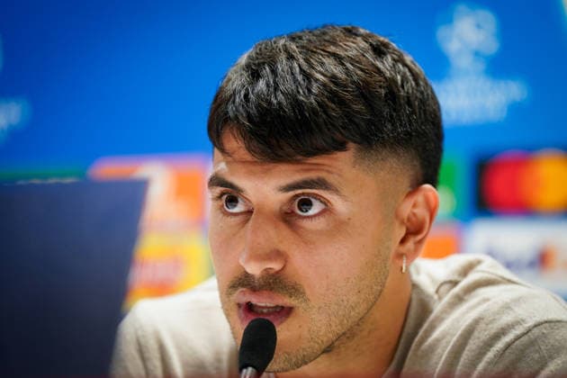 England Press Conference with Kasper Hjulmand Coach, Bayer 04 Leverkusen and Exequiel Palacios Bayer 04 Leverkusen, 25 ahead of the UEFA Champions League 2025 2026, Round of 16 second leg FC Arsenal London vs Bayer 04 Leverkusen Emirates Stadium London Copyright: xJOERANxSTEINSIEKx