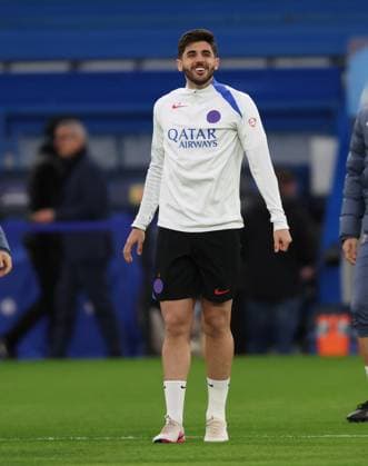 . - Paris Saint-Germain FC press conference, PK, Pressekonferenz and Training Session, MD-1, UEFA Champions League, Round Of 16, 2nd Leg, Chelsea FC v Paris Saint-Germain FC, Stamford Bridge Stadium, London, UK - 16th March 2026. Daniel Weir Crystal Pix Lucas Beraldo of Paris Saint-Germain. - Paris Saint-Germain FC Press Conference and Training Session, MD-1, UEFA Champions League, Round Of 16, 2nd Leg, Chelsea FC v Paris Saint-Germain FC, Stamford Bridge Stadium, London, UK - 16th March 2026. Daniel Weir Crystal Pix London Stamford Bridge Stadium UK Copyright: xDanielxWeirx CP_PSG_Press Conference_Training_160326_DW47