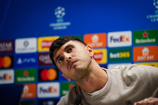 England Press Conference with Kasper Hjulmand Coach, Bayer 04 Leverkusen and Exequiel Palacios Bayer 04 Leverkusen, 25 ahead of the UEFA Champions League 2025 2026, Round of 16 second leg FC Arsenal London vs Bayer 04 Leverkusen Emirates Stadium London Copyright: xJOERANxSTEINSIEKx