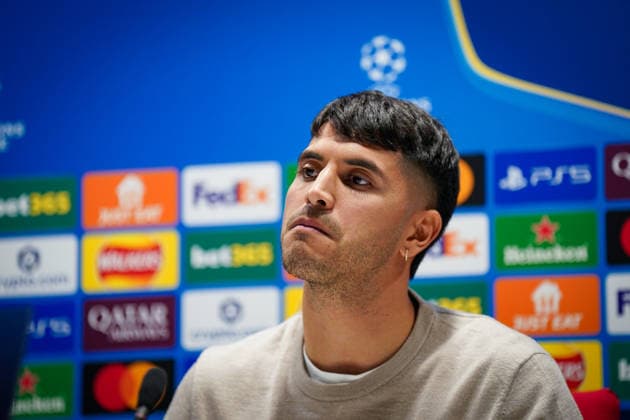 England Press Conference with Kasper Hjulmand Coach, Bayer 04 Leverkusen and Exequiel Palacios Bayer 04 Leverkusen, 25 ahead of the UEFA Champions League 2025 2026, Round of 16 second leg FC Arsenal London vs Bayer 04 Leverkusen Emirates Stadium London Copyright: xJOERANxSTEINSIEKx