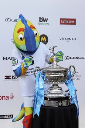 March 16, 2026, Barcelona, Barcelona, Spain: View of the trophy, during the presentation of the ATP, Tennis Herren 500 Barcelona Open Banc Sabadell - 73nd Conde de Godo Trophy at Palauet Albeniz on March 16, 2026 in Barcelona, Spain. Barcelona Spain - ZUMAa181 20260316_zaa_a181_009 Copyright: xJavierxBorregox