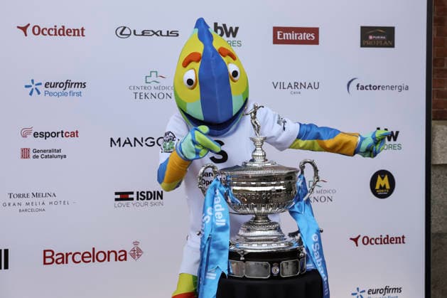 March 16, 2026, Barcelona, Barcelona, Spain: View of the trophy, during the presentation of the ATP, Tennis Herren 500 Barcelona Open Banc Sabadell - 73nd Conde de Godo Trophy at Palauet Albeniz on March 16, 2026 in Barcelona, Spain. Presentation Of The ATP 500 Barcelona Open Banc Sabadell - 73nd Conde De Godo Trophy  - ZUMAa181 20260316_zaa_a181_015 Copyright: xJavierxBorregox