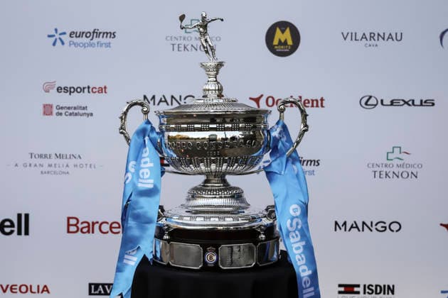 March 16, 2026, Barcelona, Barcelona, Spain: View of the trophy, during the presentation of the ATP, Tennis Herren 500 Barcelona Open Banc Sabadell - 73nd Conde de Godo Trophy at Palauet Albeniz on March 16, 2026 in Barcelona, Spain. Presentation Of The ATP 500 Barcelona Open Banc Sabadell - 73nd Conde De Godo Trophy  - ZUMAa181 20260316_zaa_a181_021 Copyright: xJavierxBorregox