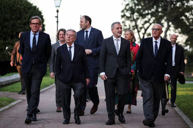 March 16, 2026, Barcelona, Barcelona, Spain: Xavier Pujol, CEO of the Barcelona Open Banc Sabadell, Javier Godo, Count of Godo, Jaume Collboni, Major of Barcelona and Josep Oliu, Director of Banco Sabadell during the presentation of the ATP, Tennis Herren 500 Barcelona Open Banc Sabadell - 73nd Conde de Godo Trophy at Palauet Albeniz on March 16, 2026 in Barcelona, Spain. Barcelona Spain - ZUMAa181 20260316_zaa_a181_017 Copyright: xJavierxBorregox