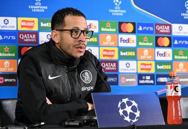 Liam Rosenior, UEFA Media Conference, Chelsea FC v Paris Saint-G London, UK. Liam Rosenior, Head Coach Chelsea FC, UEFA Champions League Media Conference, Chelsea FC v Paris Saint-Germain, Stamford Bridge., Credit:Michael Melia Avalon  Copyright: xMichaelxMeliax xAvalonx 1083587258