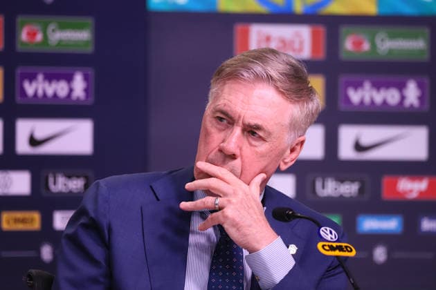 Brazilian national team, Nationalteam squad announcement for friendlies against France and Croatia. Carlo Ancelotti, Coach of the Men s National Football Team, during the announcement of the squad for the friendlies against France and Croatia, at the headquarters of the Brazilian Football Confederation - CBF, in Barra da Tijuca, west side of the city, this Monday, the 16th. RIO DE JANEIRO Barra da Tijuca RIO DE JANEIRO BRAZIL Copyright: xCHARLESxSHOLLx