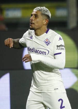 Fiorentina Domilson Cordeiro dos Santos Dodo esultanza goal 0 -3 during the Serie A soccer match between Cremonese and Fiorentina. at the Giovanni Zini in Cremona, north west Italy - Lunedi , 16 Marzo 2026. - Soccer .  Copyright: xAlbertoxMariani LaPressex