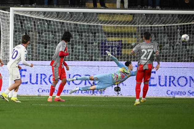 Cm Cremona 16 03 2026 - campionato di calcio Serie A Cremonese-Fiorentina foto Cristiano Mazzi Image nella foto: gol Albert Gudmundsson 