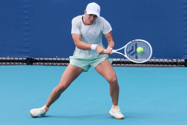 Miami Open: trainings Iga Swiatek during Miami Open WTA, Tennis Damen tennis tournament trainings in Miami, USA, on March 16, 2026 Miami USA  Copyright: xFotoxOlimpikx originalFilename:jastrzebowski-miamiope260317_npqq0.jpg