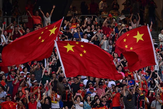 SOCCER ASIAN CUP WOMEN MATILDAS CHINA, China supporters during the AFC Women s Asian Cup Semi Final 1 match between Australia and China at Optus Stadium in Perth, Tuesday, March 17, 2026. ( NO ARCHIVING, EDITORIAL USE ONLY Perth Western Australia Australia  Copyright: xDeanxLewinsx 20260317127180769265