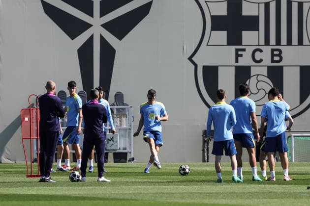 Football, CL, FC Barcelona, Training