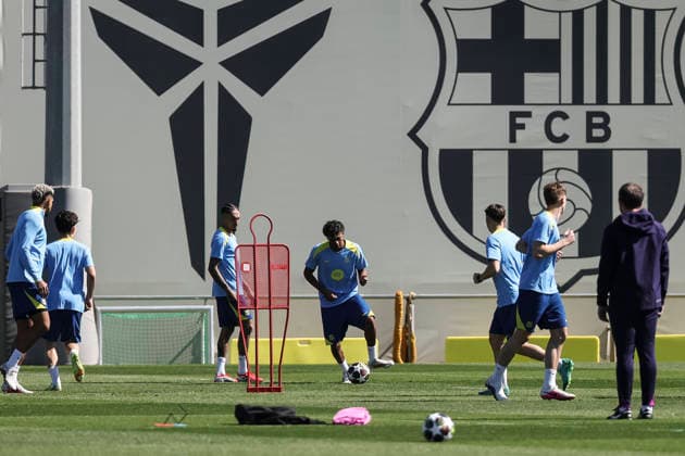 March 17, 2026, Sant Joan Despi, Barcelona, SPAIN: Lamine Yamal during the training day of FC Barcelona, Barca ahead UEFA Champions League 2025 26, football match against Newcastle United at Ciutat Esportiva Joan Gamper on March 17, 2026 in Sant Joan Despi, Barcelona, Spain. Sant Joan Despi SPAIN - ZUMAa181 20260317_zaa_a181_002 Copyright: xJavierxBorregox