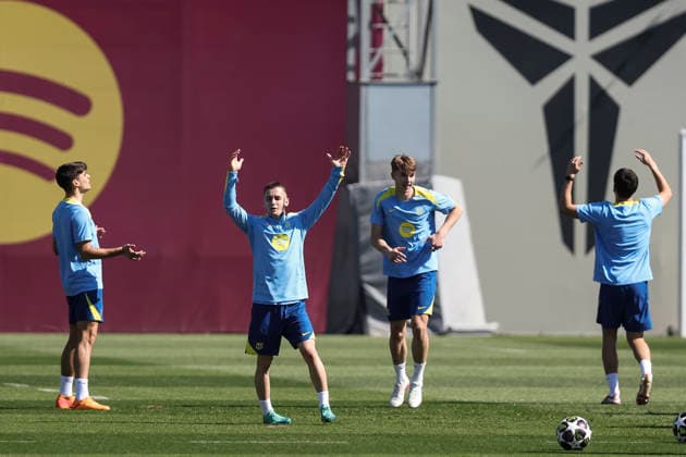 March 17, 2026, Sant Joan Despi, Barcelona, SPAIN: Marc Casado during the training day of FC Barcelona, Barca ahead UEFA Champions League 2025 26, football match against Newcastle United at Ciutat Esportiva Joan Gamper on March 17, 2026 in Sant Joan Despi, Barcelona, Spain. Sant Joan Despi SPAIN - ZUMAa181 20260317_zaa_a181_008 Copyright: xJavierxBorregox