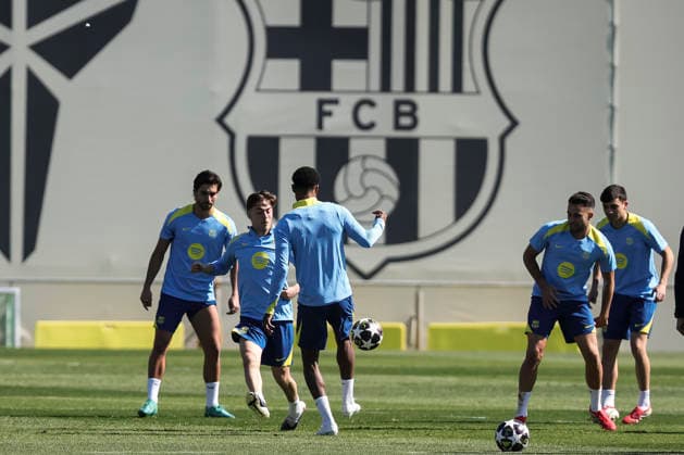 March 17, 2026, Sant Joan Despi, Barcelona, SPAIN: Gavi during the training day of FC Barcelona, Barca ahead UEFA Champions League 2025 26, football match against Newcastle United at Ciutat Esportiva Joan Gamper on March 17, 2026 in Sant Joan Despi, Barcelona, Spain. Sant Joan Despi SPAIN - ZUMAa181 20260317_zaa_a181_009 Copyright: xJavierxBorregox