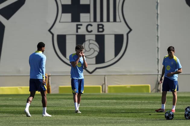 March 17, 2026, Sant Joan Despi, Barcelona, SPAIN: Lamine Yamal during the training day of FC Barcelona, Barca ahead UEFA Champions League 2025 26, football match against Newcastle United at Ciutat Esportiva Joan Gamper on March 17, 2026 in Sant Joan Despi, Barcelona, Spain. Sant Joan Despi SPAIN - ZUMAa181 20260317_zaa_a181_010 Copyright: xJavierxBorregox