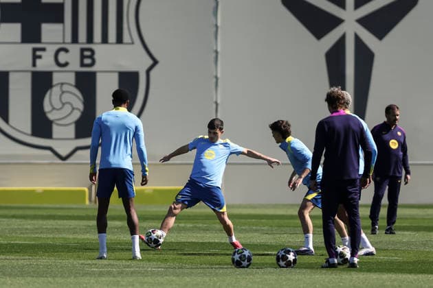 March 17, 2026, Sant Joan Despi, Barcelona, SPAIN: Pedri during the training day of FC Barcelona, Barca ahead UEFA Champions League 2025 26, football match against Newcastle United at Ciutat Esportiva Joan Gamper on March 17, 2026 in Sant Joan Despi, Barcelona, Spain. Sant Joan Despi SPAIN - ZUMAa181 20260317_zaa_a181_011 Copyright: xJavierxBorregox