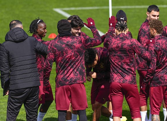 Ahead of Liverpool v Galatasaray - UEFA Champions League ISTANBUL, TURKIYE - MARCH 17: Players of Galatasaray celebrate Gabriel Sara, who was selected for the Brazilian national team, Nationalteam during their training session at Metin Oktay Facilities ahead of their UEFA Champions League last 16 away match against Liverpool, in Istanbul, Turkiye on March 17, 2026. Esra Bilgin Anadolu Istanbul Turkey. Editorial use only. Please get in touch for any other usage.  Copyright: x2026xAnadoluxEsraxBilginx