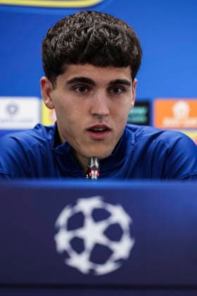 March 17, 2026, Sant Joan Despi, Barcelona, SPAIN: Pau Cubarsi of FC Barcelona, Barca attends his press conference, PK, Pressekonferenz during the training day of FC Barcelona ahead the UEFA Champions League 2025 26, football match against Newcastle United at Ciudad Esportiva Joan Gamper on March 17, 2026 in Sant Joan Despi, Barcelona, Spain. Sant Joan Despi SPAIN - ZUMAa181 20260317_zaa_a181_025 Copyright: xJavierxBorregox