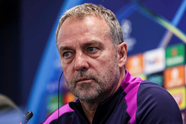 March 17, 2026, Sant Joan Despi, Barcelona, SPAIN: Hansi Flick, head coach of FC Barcelona, Barca attends his press conference, PK, Pressekonferenz during the training day of FC Barcelona ahead the UEFA Champions League 2025 26, football match against Newcastle United at Ciudad Esportiva Joan Gamper on March 17, 2026 in Sant Joan Despi, Barcelona, Spain. FC Barcelona Training Session And Press Conference - UEFA Champions League 2025 26  - ZUMAa181 20260317_zaa_a181_024 Copyright: xJavierxBorregox