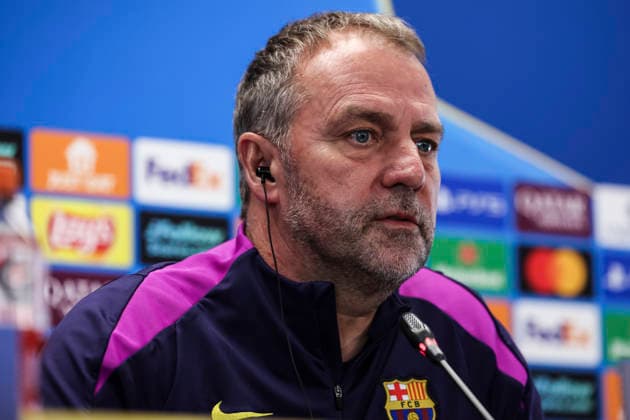 March 17, 2026, Sant Joan Despi, Barcelona, SPAIN: Hansi Flick, head coach of FC Barcelona, Barca attends his press conference, PK, Pressekonferenz during the training day of FC Barcelona ahead the UEFA Champions League 2025 26, football match against Newcastle United at Ciudad Esportiva Joan Gamper on March 17, 2026 in Sant Joan Despi, Barcelona, Spain. FC Barcelona Training Session And Press Conference - UEFA Champions League 2025 26  - ZUMAa181 20260317_zaa_a181_029 Copyright: xJavierxBorregox