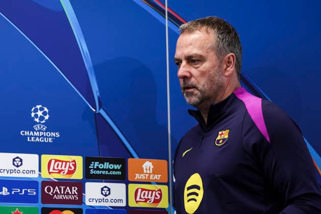 March 17, 2026, Sant Joan Despi, Barcelona, SPAIN: Hansi Flick, head coach of FC Barcelona, Barca attends his press conference, PK, Pressekonferenz during the training day of FC Barcelona ahead the UEFA Champions League 2025 26, football match against Newcastle United at Ciudad Esportiva Joan Gamper on March 17, 2026 in Sant Joan Despi, Barcelona, Spain. Sant Joan Despi SPAIN - ZUMAa181 20260317_zaa_a181_035 Copyright: xJavierxBorregox