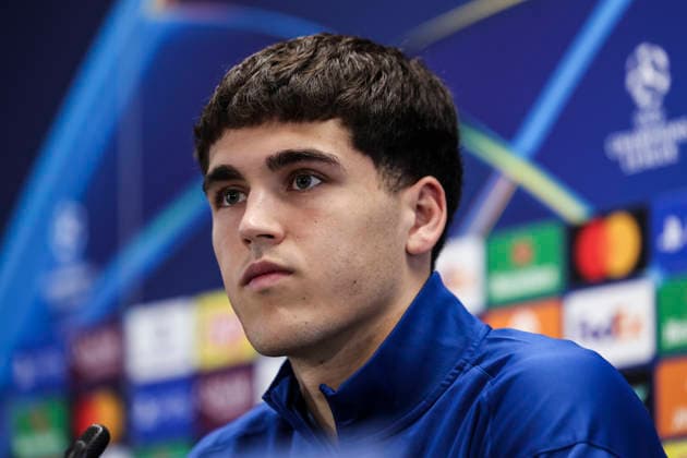 March 17, 2026, Sant Joan Despi, Barcelona, SPAIN: Pau Cubarsi of FC Barcelona, Barca attends his press conference, PK, Pressekonferenz during the training day of FC Barcelona ahead the UEFA Champions League 2025 26, football match against Newcastle United at Ciudad Esportiva Joan Gamper on March 17, 2026 in Sant Joan Despi, Barcelona, Spain. Sant Joan Despi SPAIN - ZUMAa181 20260317_zaa_a181_038 Copyright: xJavierxBorregox