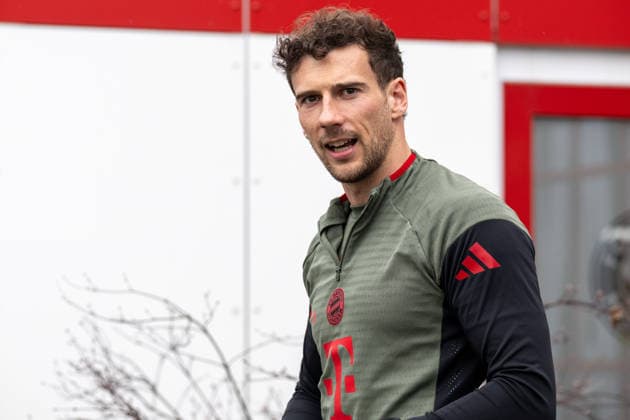 Leon Goretzka 8 FC Bayern Muenchen , final training before the UEFA Champions League match against Atalanta Bergamo, season 2025 2026 at Saebener Strasse 17 03 2026 DFB regulations prohibit any use of photographs as image sequences and or quasi video Muenchen Bayern Germany Copyright: xkolbert-press UlrichxGamelx