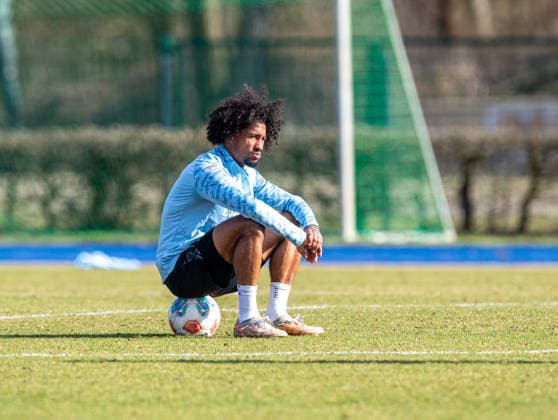 Soccer, Men, Season 2025 26, 2 Bundesliga, Hertha BSC, Training, Jeremy Dudziak Hertha BSC , 17 03 2026, Copyright: xSebastianxRäppold MatthiasxKochx